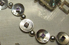 Silver and Amethyst Bracelet